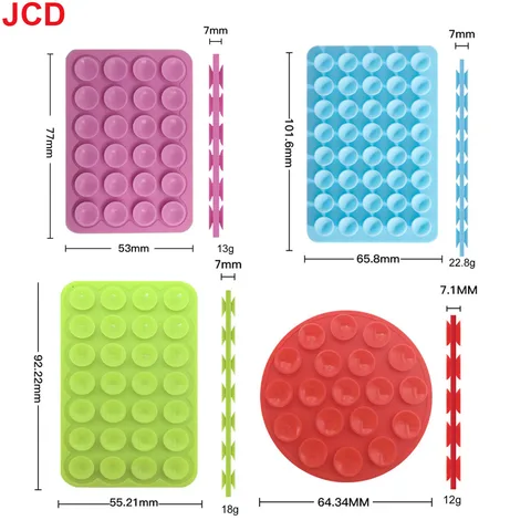 2 шт., силиконовый чехол на присоске, двухсторонний держатель с прочной ручкой без помощи рук для селфи и видео для iPhone Android