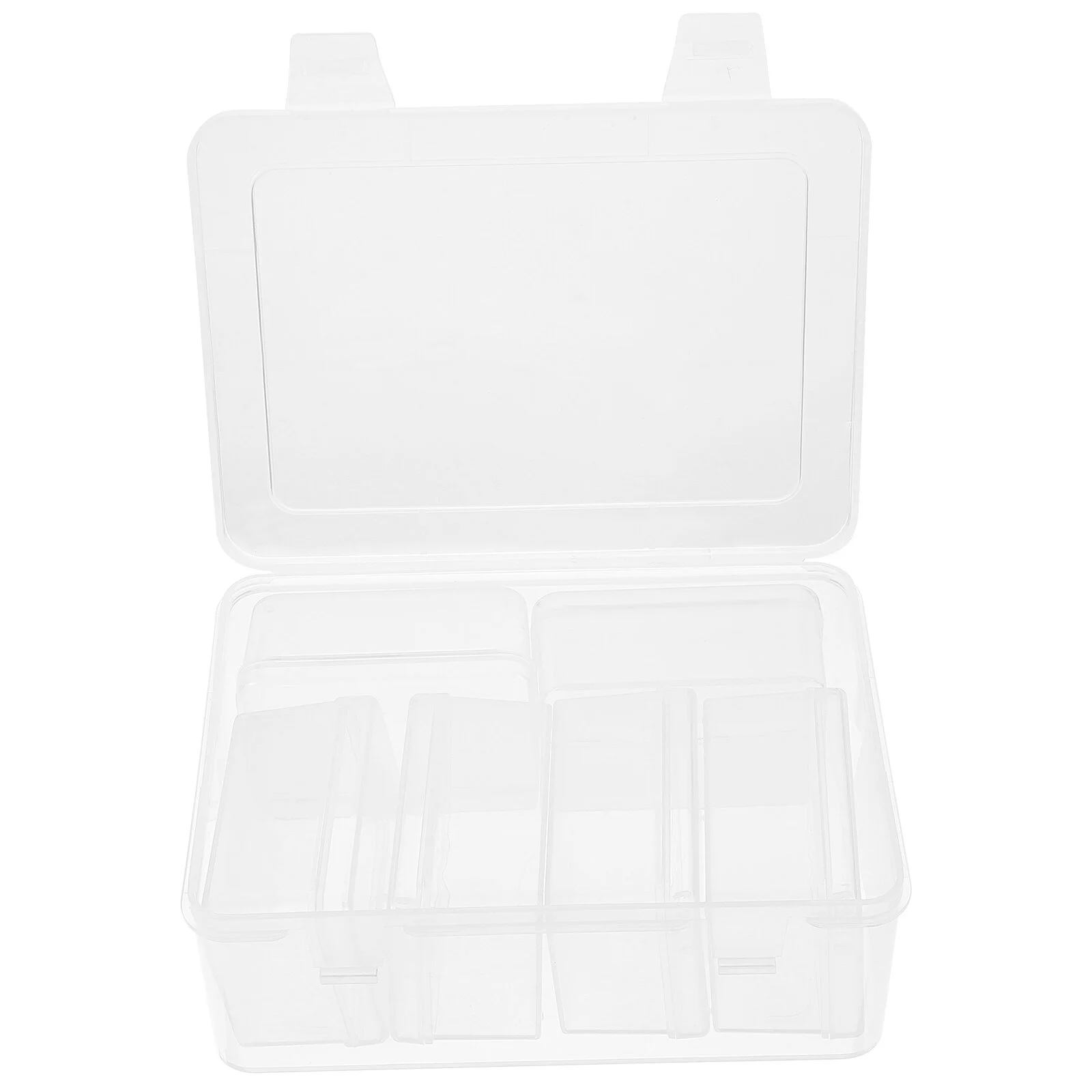 15 Piece Set Clear Storage Bin Backs Case Plastic Bins Lids Cover Portable Pp Mini Containers