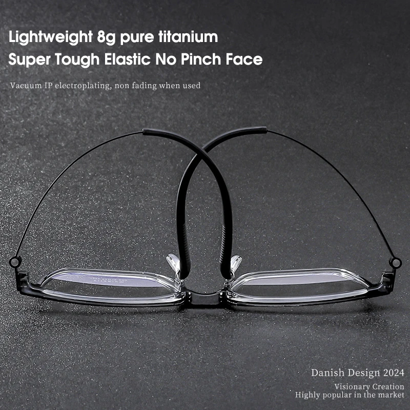 Lind ультра легкие очки из чистого титана для близорукости по рецепту брендовые с