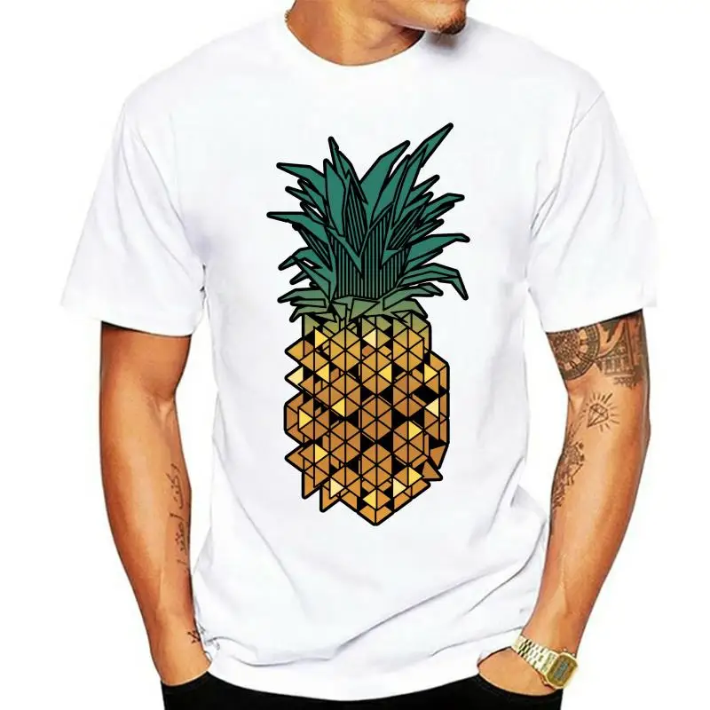 Мужские Топы И Футболки с коротким рукавом геометрическим принтом золотого