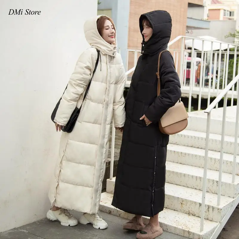 DIMI Fashion Eiderdown Hoodie with Thick Thick Down Parka Women with Hood Down Jacket Winterr Coat Cultivate Morality