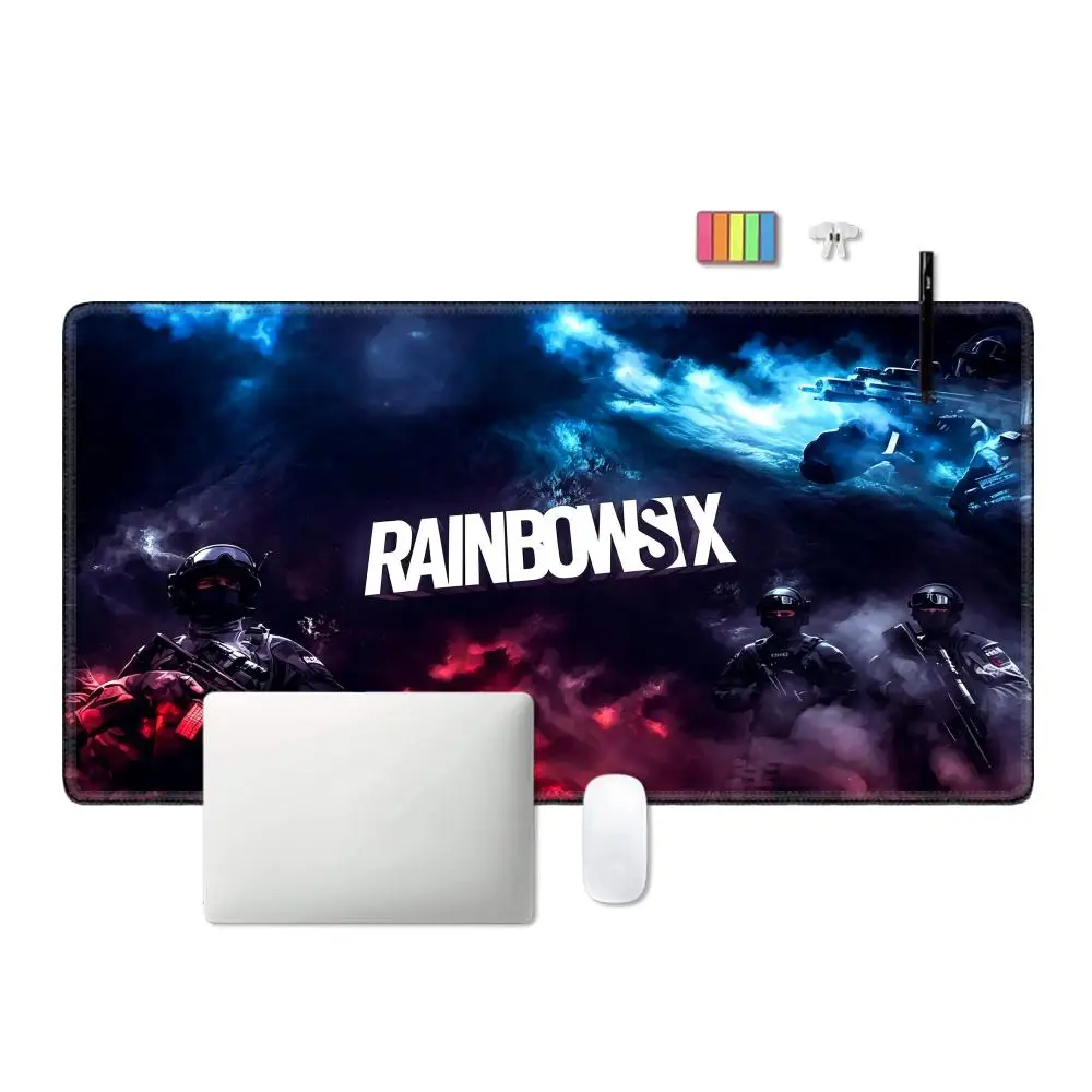 Фото Коврик для мыши Tom C-Clancy R-Rainbow 6 Siege Game, большой, с противоскользящим резиновым краем, утолщенный, для ноутбука и игр, большой настольный коврик HYBXAXC №4