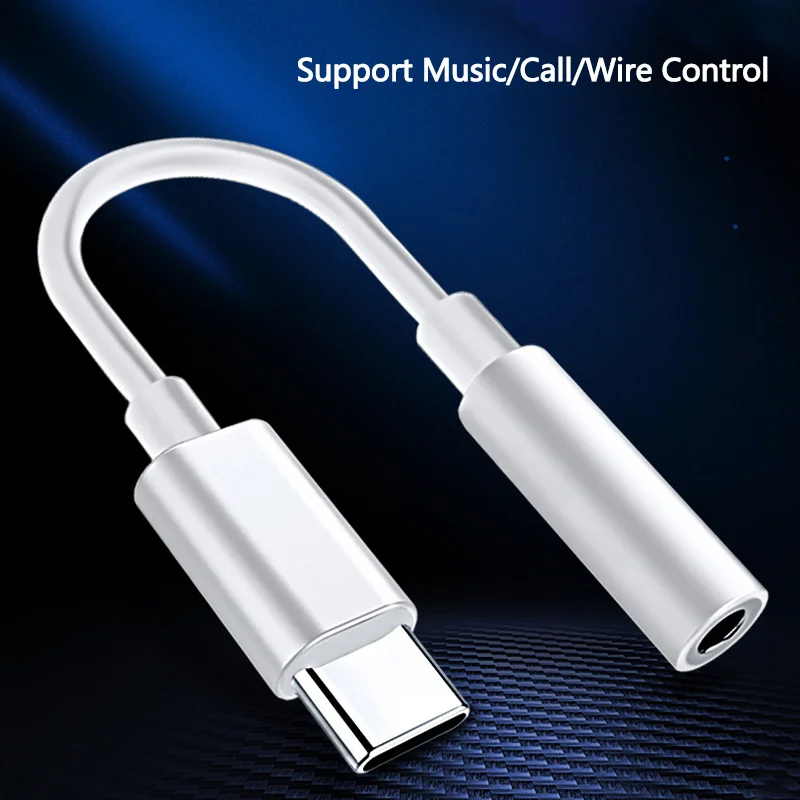 

Оригинальный аудиокабель с разъемом Usb Type-C на 3,5 мм Aux Type-C для наушников Hauwei Xiami Sausung Type-C
