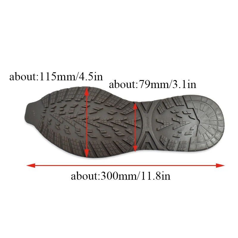 Thicken Rubber Shoe Soles For Men Leather Business Shoes Heel Sole Non-slip Repair DIY Replacement Outsoles Black Yellow Mat Pad