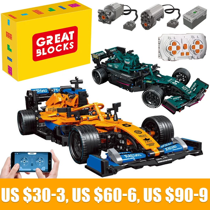 Formula 1 Vehicle Bricks Moc Toys Gifts For Boys