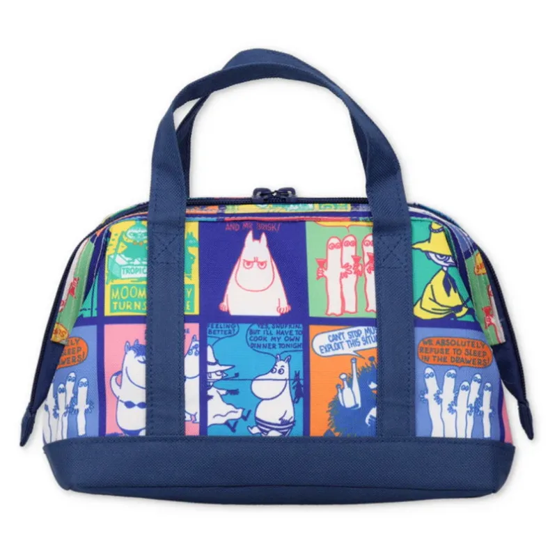 Фото Симпатичная мультяшная термоизолированная сумка Moomin, портативная сумка для обеда, сумка-органайзер для ежедневного хранения продуктов №5