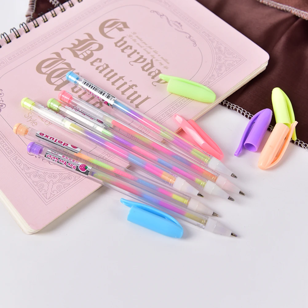 

1pcs Marker Highlighter Writing Pen Rainbow Multiple Colors Stationery School Office Kid gift Fluorescent pen