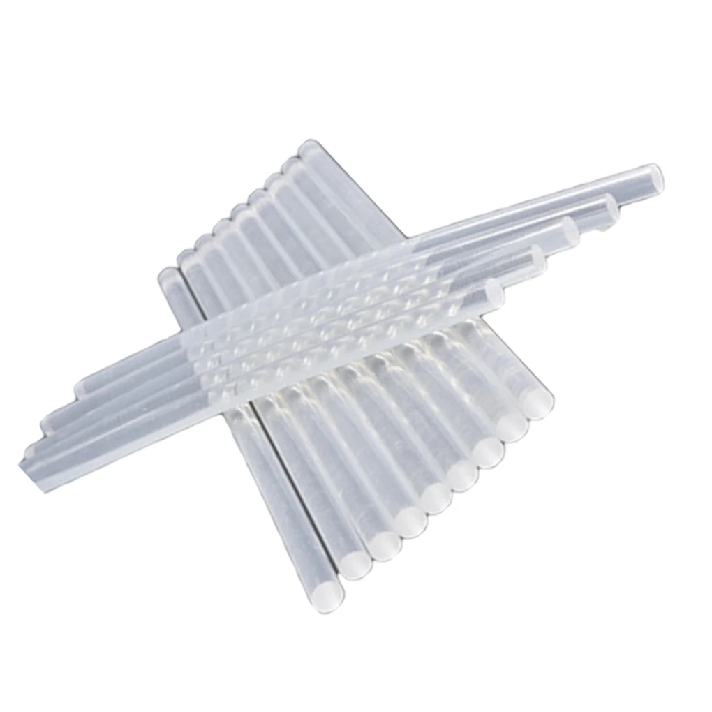 

10pcs set Hot Glue Stick Transparent White Black Yellow Strong Sticky Force Heat Resistant Adhesive Stick 7mm 11mm