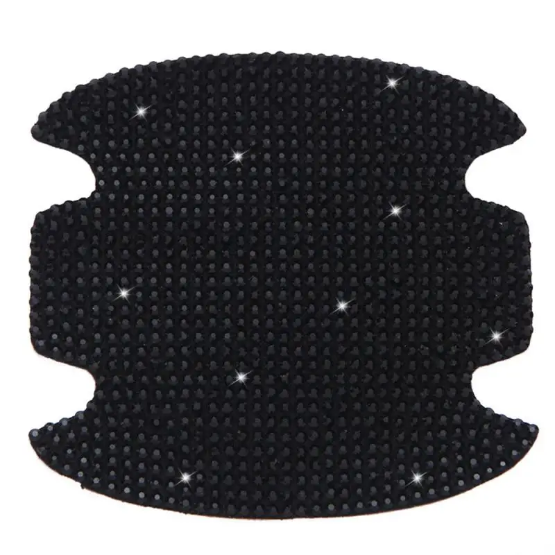 Auto Door Bowl Handle Reflective Bling Sticker Anti-scratch Protection Rhinestone Decals Styling Protector Stickers |