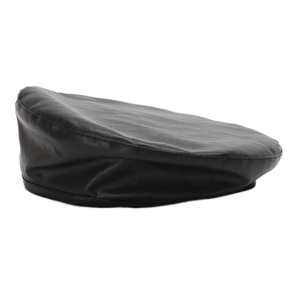 

Womens Faux Beret Beanie Hat Adjustable Fashion (Black)