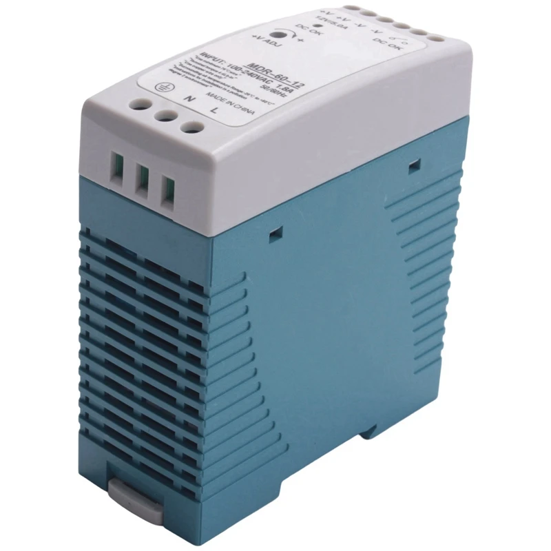 

6X MDR-60 12V 60W Din Rail Power Supply Ac-Dc Driver Voltage Regulator Power Suply 110V 220V Promotion