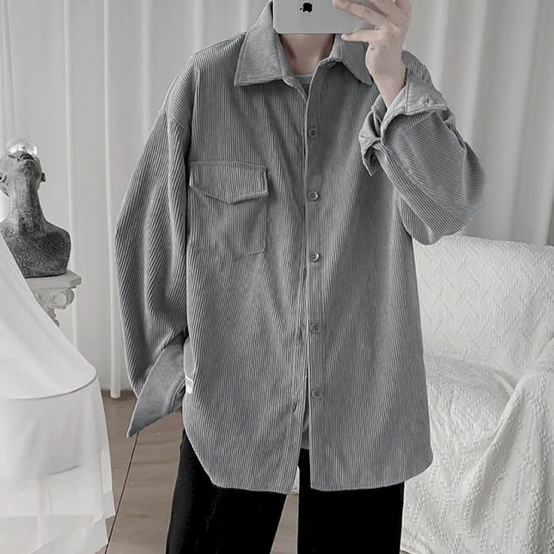 Вельветовая куртка женские рубашки Мужская блузка осенняя Корейская свободная