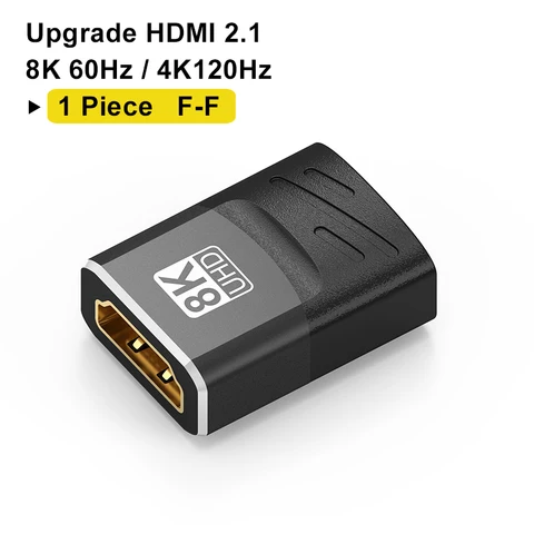 Удлинитель HDMI 8K 60Hz 4K 120Hz Женский к женскому разъему HDMI 2,1 удлинитель кабеля HDMI-совместимый адаптер соединитель