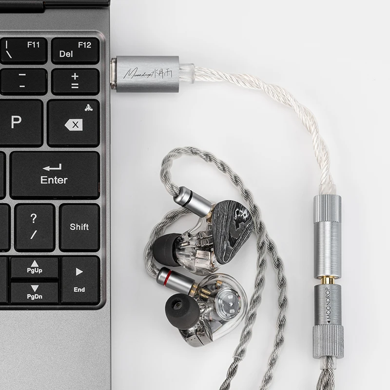 Фото MOONDROP ECHO-A Высокое разрешение 3,5 мм односторонний портативный ЦАП/усилитель USB-C декодерный усилитель №3