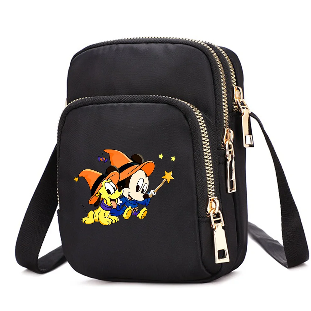 Pluto Mickey Women Shoulder Bags Cell Phone Purse Crossbody Strap Handbag Female Girls Teenagers Bag Gift