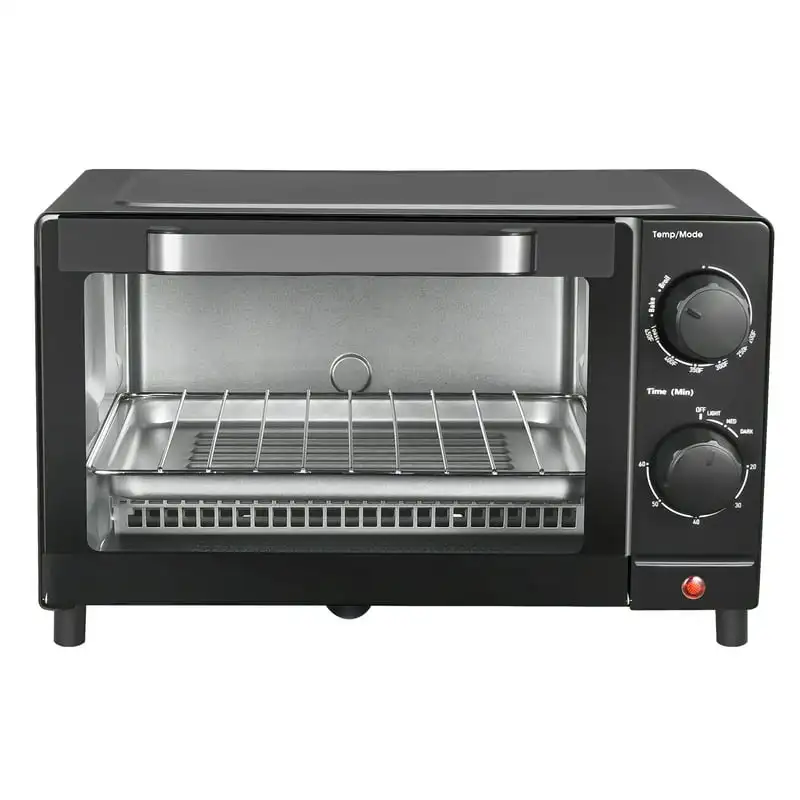 

Slice Toaster Oven with 3 Setting, Baking Rack and Pan, Black