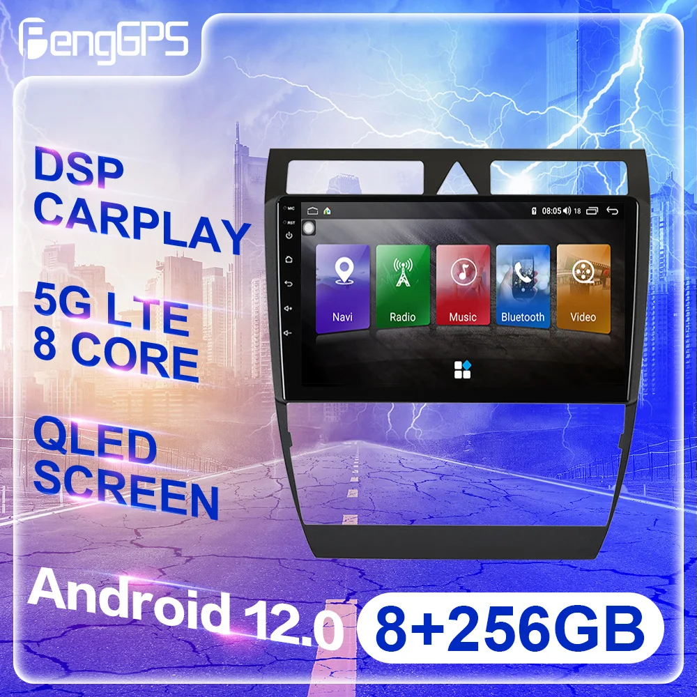 

Android 12.0 Auto Stereo For Audi A6 1997 - 2004 Car Radio Multimedia Player GPS Navigation Touch Screen Head Unit DSP Carplay