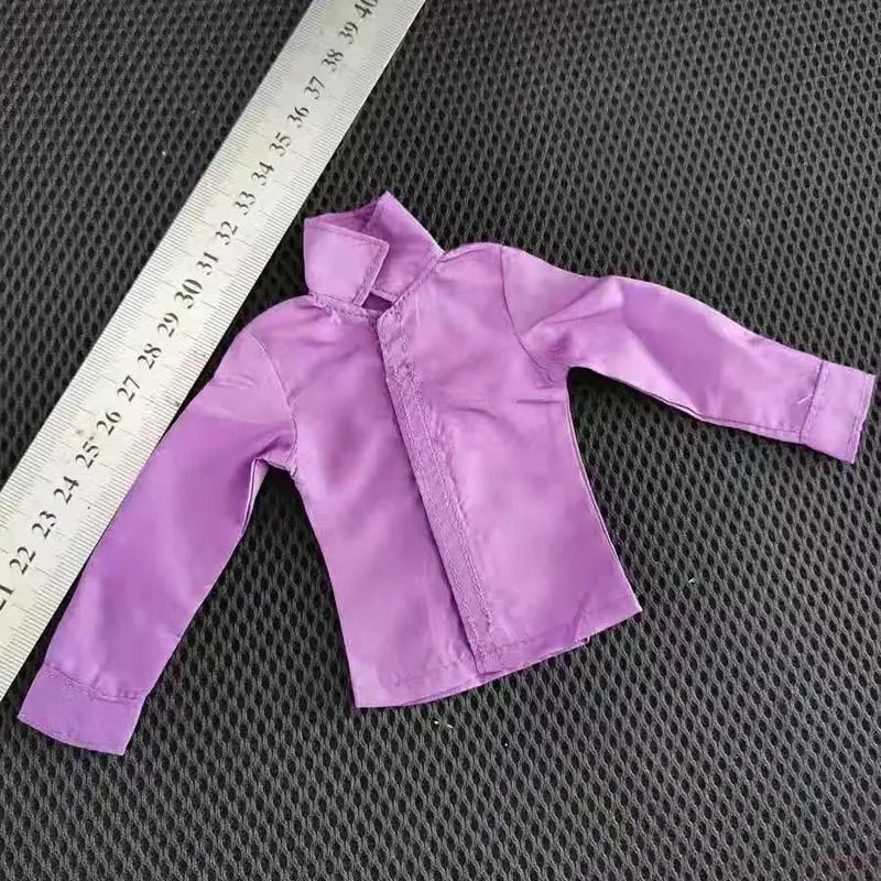 

1/6 Scale Joker Purple Shirt Over Shirt Male Soldider Clothes Model for 12in Phicen JIAOUL Doll Action Figure Collection