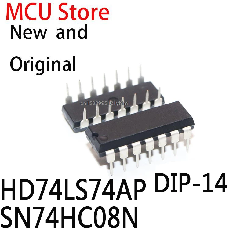 10 шт. DIP14 HD74LS74 DIP SN74LS74AN DIP-14 74LS74 SN74LS74N HD74LS74P SN74HC08 74HC08N 74HC08 IC HD74LS74AP SN74HC08N