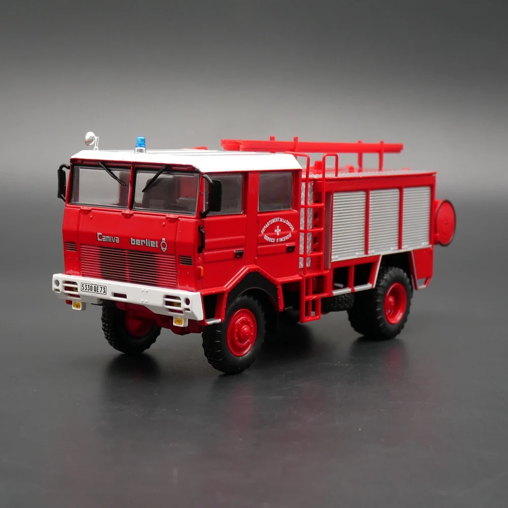 

Diecast Ixo 1:43 Scale Berliet GBD Beeli Fire Truck Off-road Pump Truck Alloy Car Model Metal Toy Car Collectible Toy Gift