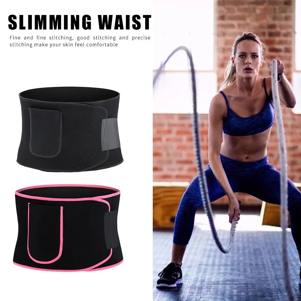 

Hot Sale Fitness Waist Belt Moderate Price Pocket Fitness Waist Belt Neoprene Weight Loss Slimming Training Sweat Waistband