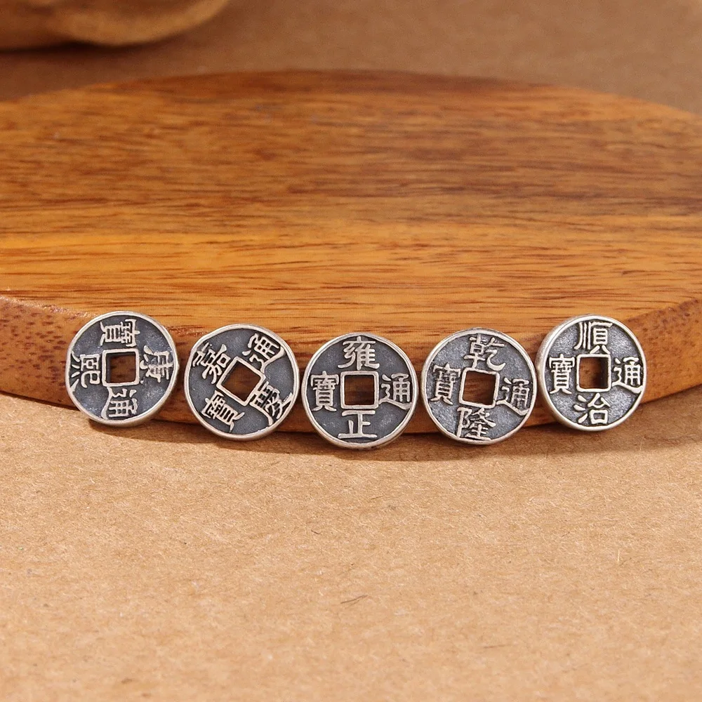 

Браслет на ногу из серебра 925 пробы в стиле ретро с пятью императорами