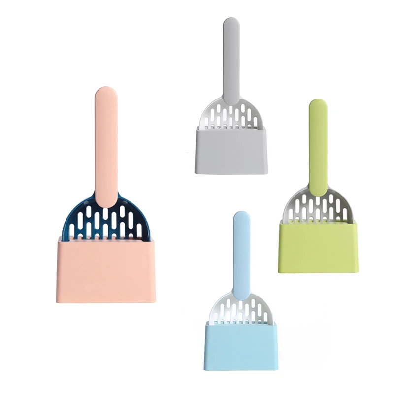 Лопата для кошачьего туалета пластиковая лопатка кошачьих какашек с основанием