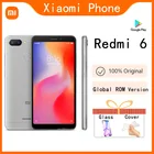 Оригинальный Смартфон Xiaomi Redmi 6, 4 ГБ, 64 ГБ, googleplay, сканер отпечатка пальца, восемь ядер, версия Globa ROM