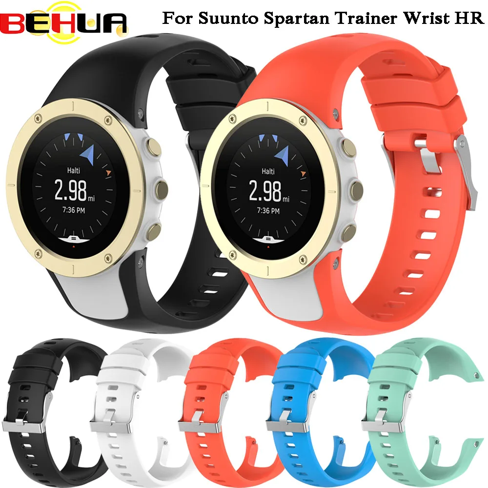 BEHUA Silicone Watchband for SUUNTO Spartan Trainer / Trainer Wrist HR Strap with Tool Bracelet Fashion Replacement Wristband