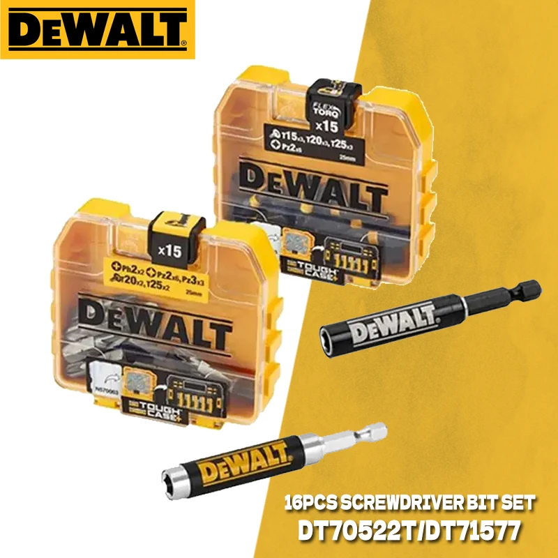 16 наборов магнитных отверток DEWALT DT71511 DT70522 набор сверл для отвертки с 25 мм