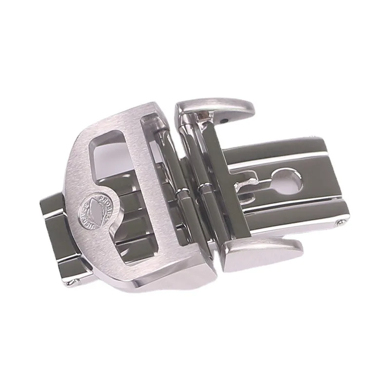 

Stainless Steel Butterfuly Buckle For Iwc Portuguese Seven 316L Stainless Steel Folding Buckle 18mm Leather Watch Strap Buckle
