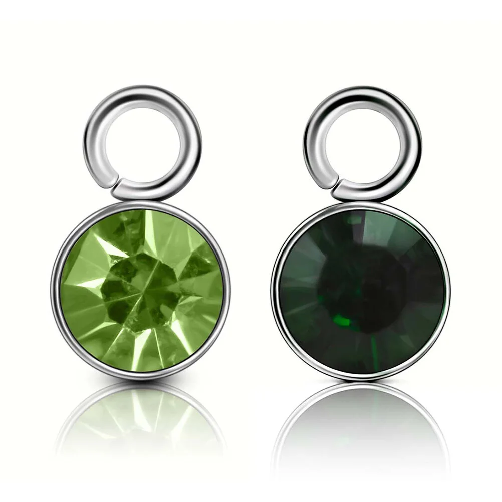 12 Pcs Beads Necklace Amulet DIY Craft Neckalce Pendant Jewelry Making Crystal Birthstone