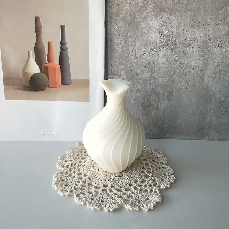 Нерегулярные спиральные формы для соевого воска геометрическая линия