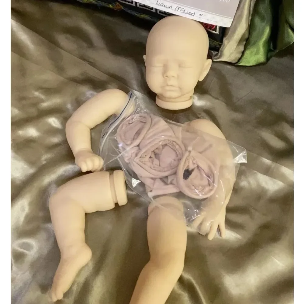 16inch Reborn Doll Kit Zori Soft Touch Unfinished Unpainted Parts with Cloth Body Muñecas Bebê