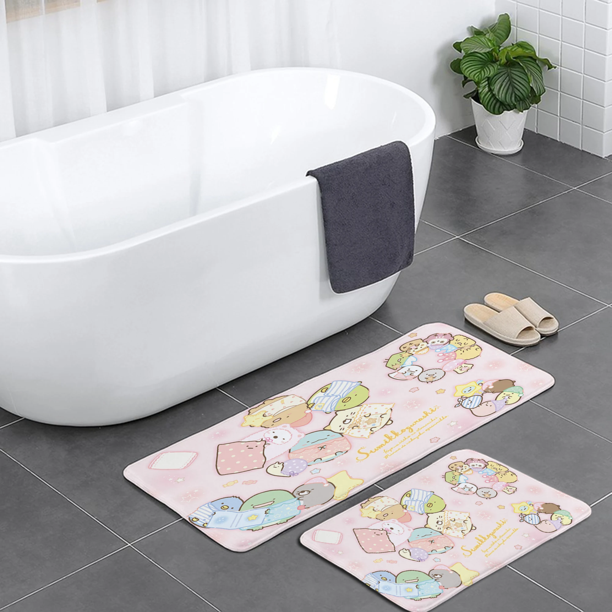 

Cute Animation Camper Carpet Bathroom Entrance Doormat Bath Indoor Floor Rugs Absorbent Mat Anti-slip Kitchen Rug
