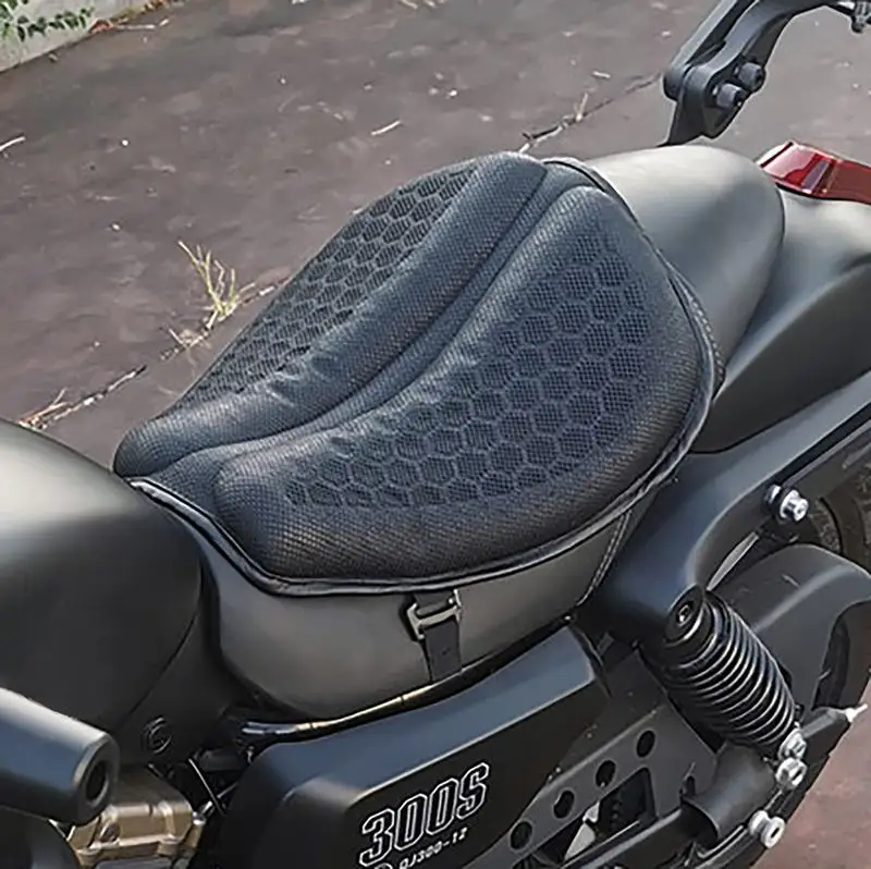 

Motorcycle Seat Cushion Anti-Slip Inflatable 3D Blow Air Cushion Breathable Gel Motorcycle Rear Seat Pads Motorbike Accessories