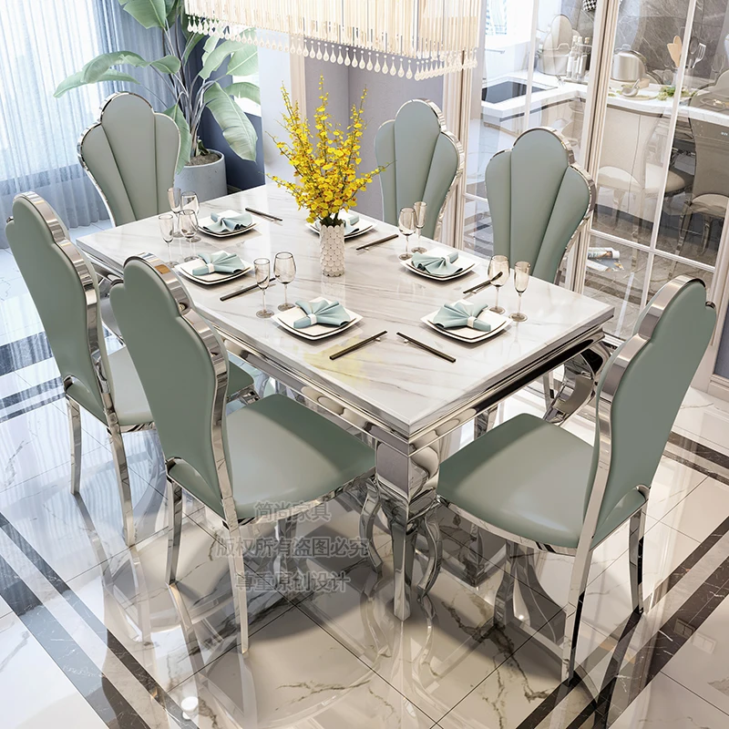 

Роскошный обеденный стол, стол для конференций, открытый обеденный стол, современный настенный обеденный стол, салонный высококачественный стол, обеденный набор садовой мебели