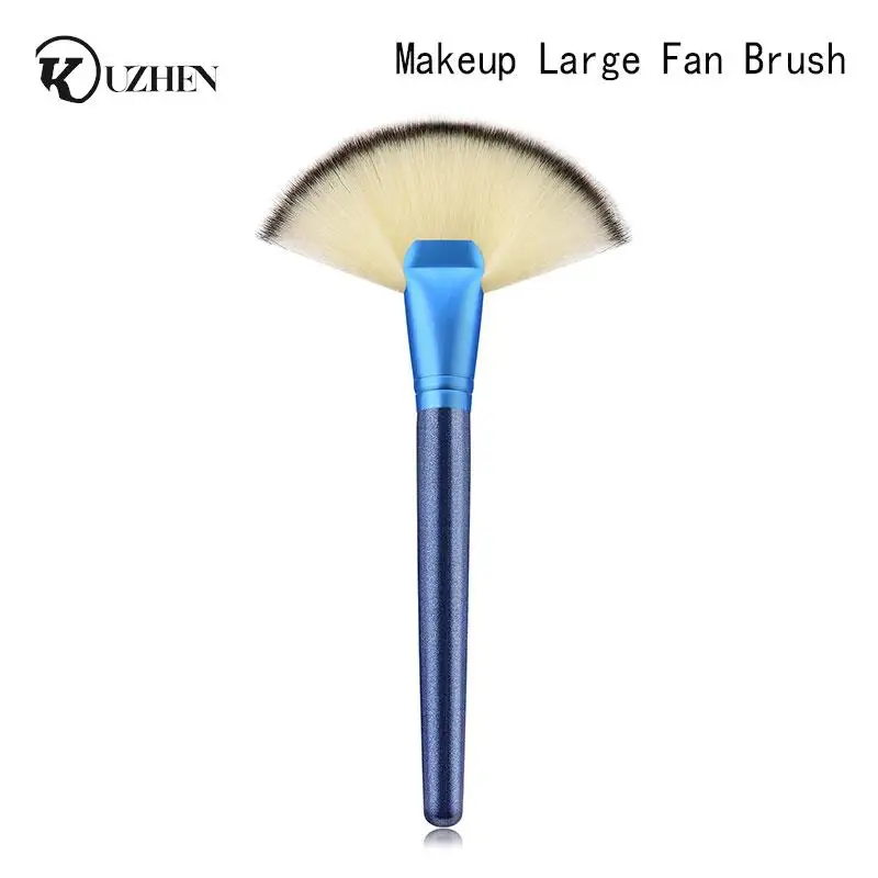 

1 шт. мягкая Кисть для макияжа с большим веером, кисти для основы, румян, румян, пудры, хайлайтера, кисти для пудры, косметические кисти