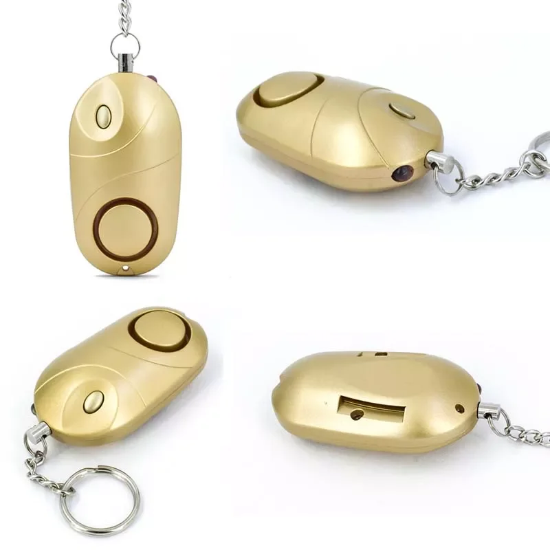 

Sale Pocket 130dB Anti Theft Personal Egg Shape Alarms Keychain Outdoor Sports Self Defense SOS Emergency Security Tools