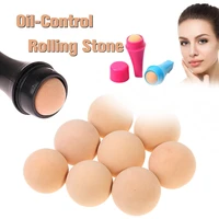 1pcs matte makeup face skin care tool oil absorbing volcanic stone natural volcanic roller oil control rolling stone