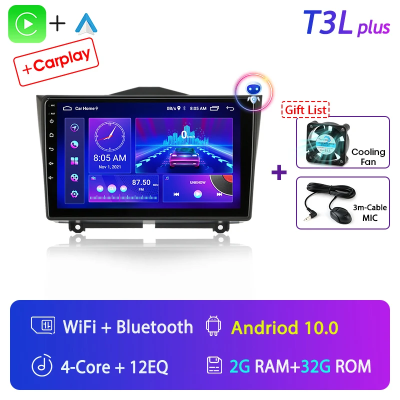 

Srnubi 2 Din Android 11 Carplay Авто Авто Радио для LADA Granta 2018 2019 Мультимедийный плеер Навигация GPS 2Din Стерео головное устройство