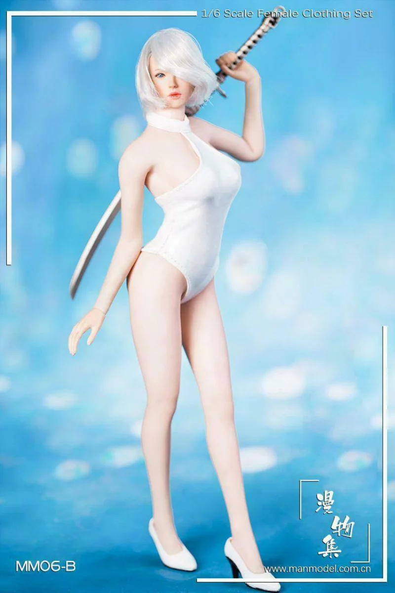 

Масштаб 1/6, модель белого купальника MM06 для женской куклы 12 дюймов