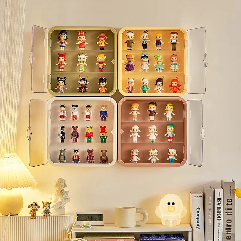 

Stand Doll Wall Box Display Figures Mounted Dust Figures Blind Proof Display Toy Showcase Acrylic Storage Clear Case Box