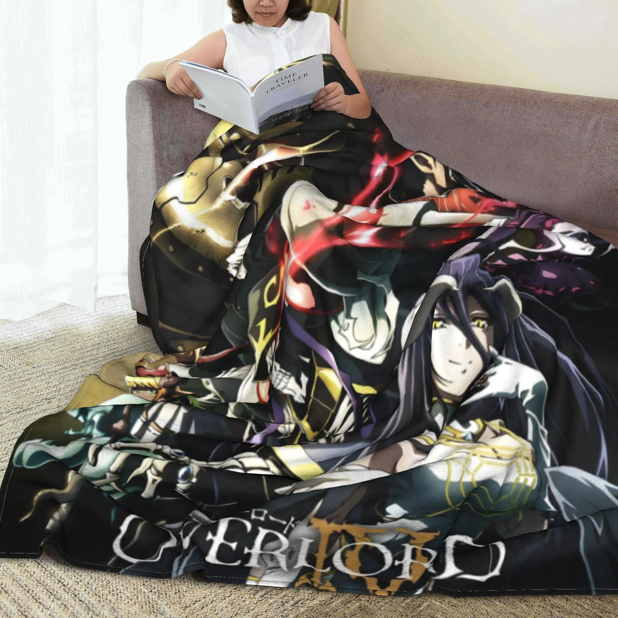 Overlord аниме Япония Манга флисовое одеяло Ainz Ooal платье забавные пледы домашний