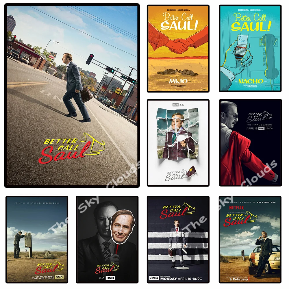 

Классический постер для телевизора «Better Call Saul», рисунок на холсте, HD печать, современные настенные картины, декор для гостиной, эстетика