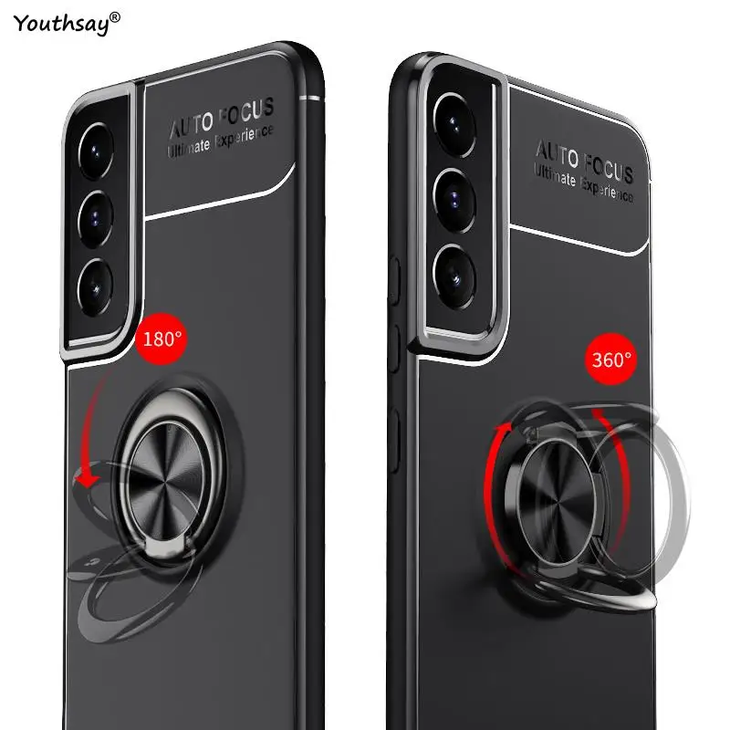 For Samsung Galaxy S22 Case for Samsung Galaxy S22 S21 Plus Coque Funda Megnet Stand Phone Bumper For Samsung Galaxy S22