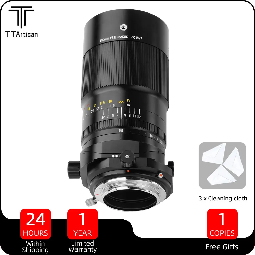

TTartisan 100mm f2.8 Tilt-shift 2X Macro Lens Full Frame for Fujifilm Fuji X Mount X-PRO3 X-A5 X-A10 Lente Mirrorless Camera