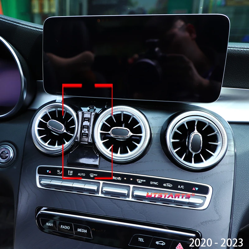 Автомобильный держатель для телефона Mercedes-Benz GLC X253 X254 2016-2022 регулируемый