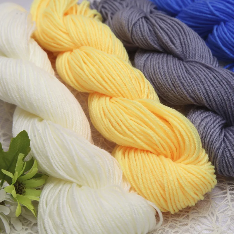 

3pcs 45g/ball Acrylic yarn Qinglun yarn hand DIY doll yarn hand crocheted medium thick yarn shoe hook yarn baby wool