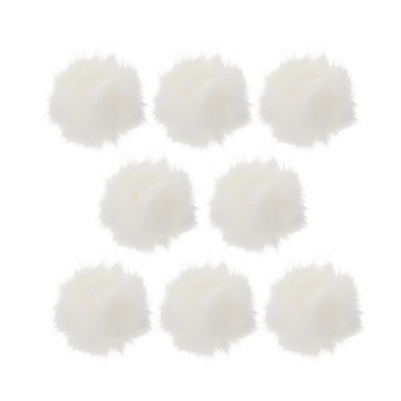 

8 Sets of Simulated Fuzzy Balls Clothing Hats Fluffy Ornaments Cloth Accessories